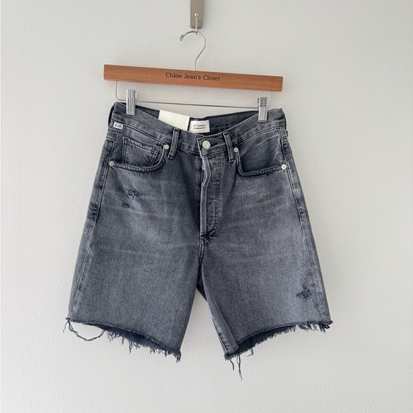 CITIZENS OF HUMANITY NWT Camilla Dark Gray Shorts 25 - Picture 3 of 8